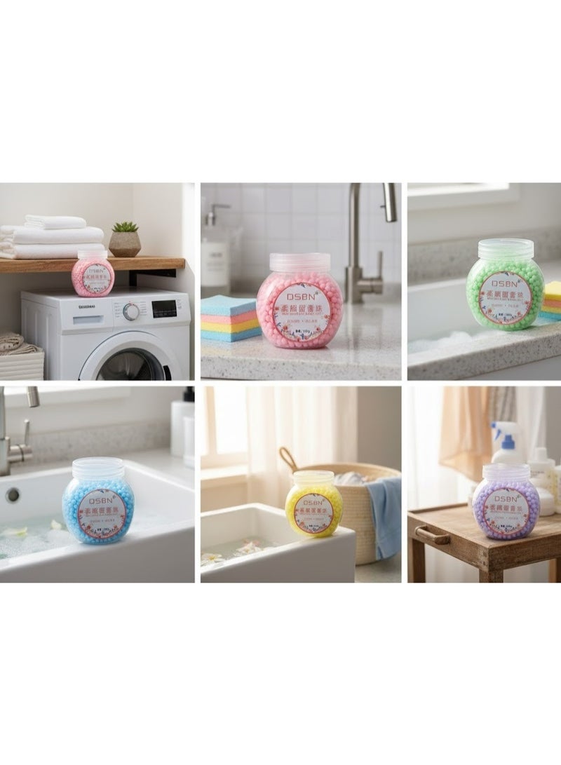 خرز معطر رائحة الغسيل، معطر لإزالة الروائح الكريهة من الملابس، خرز غسيل ناعم، 100 جرام - متعدد الروائح والألوان - Image 5